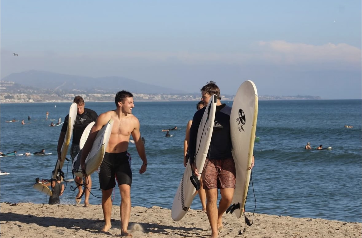 Surfers Coming Back to Shore